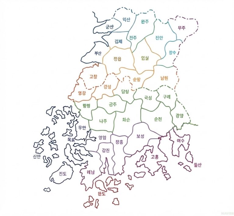 전라도 지도